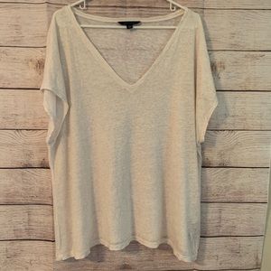 Tommy Hilfiger Cream Linen Top